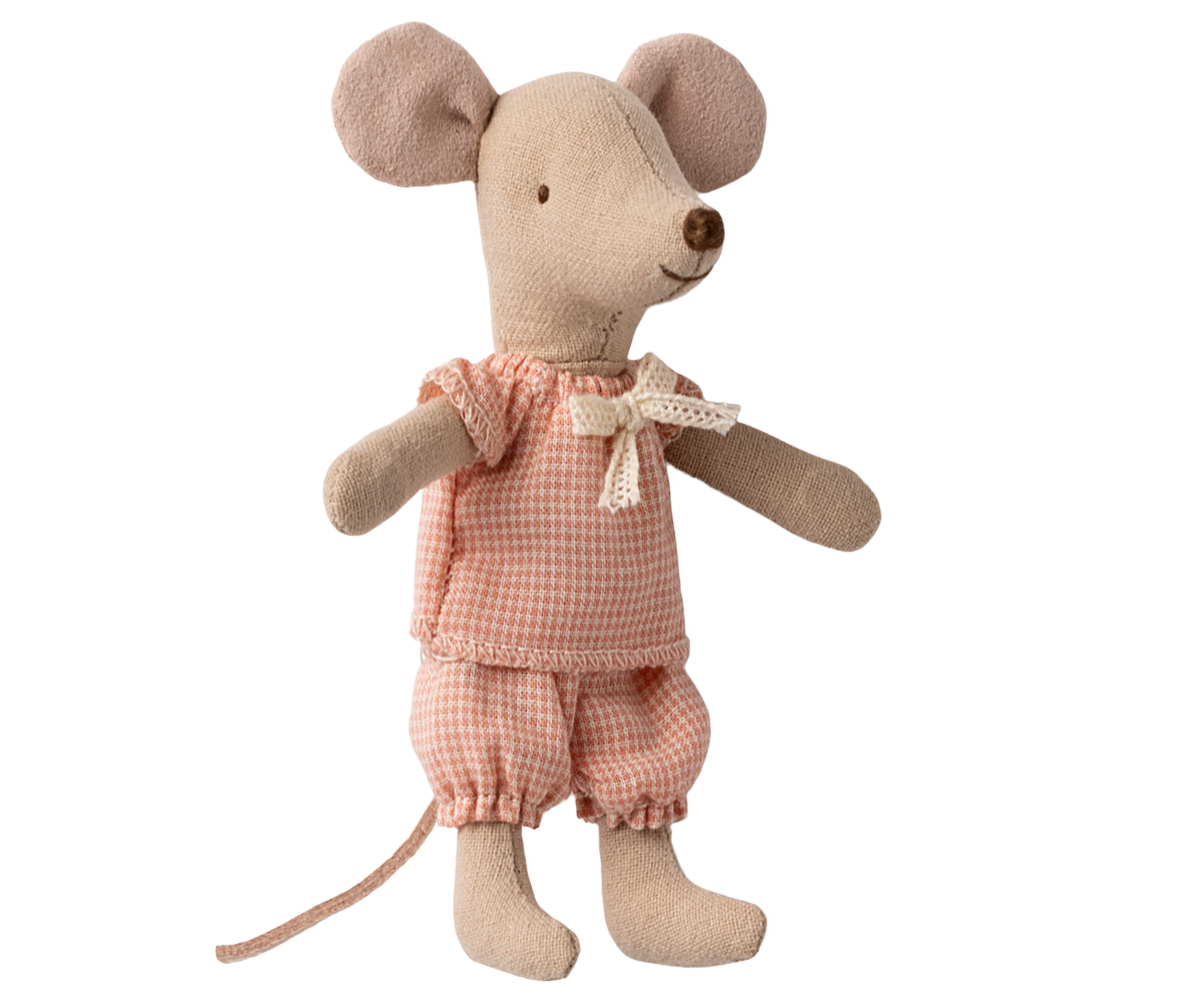 Little sister mouse in matchbox