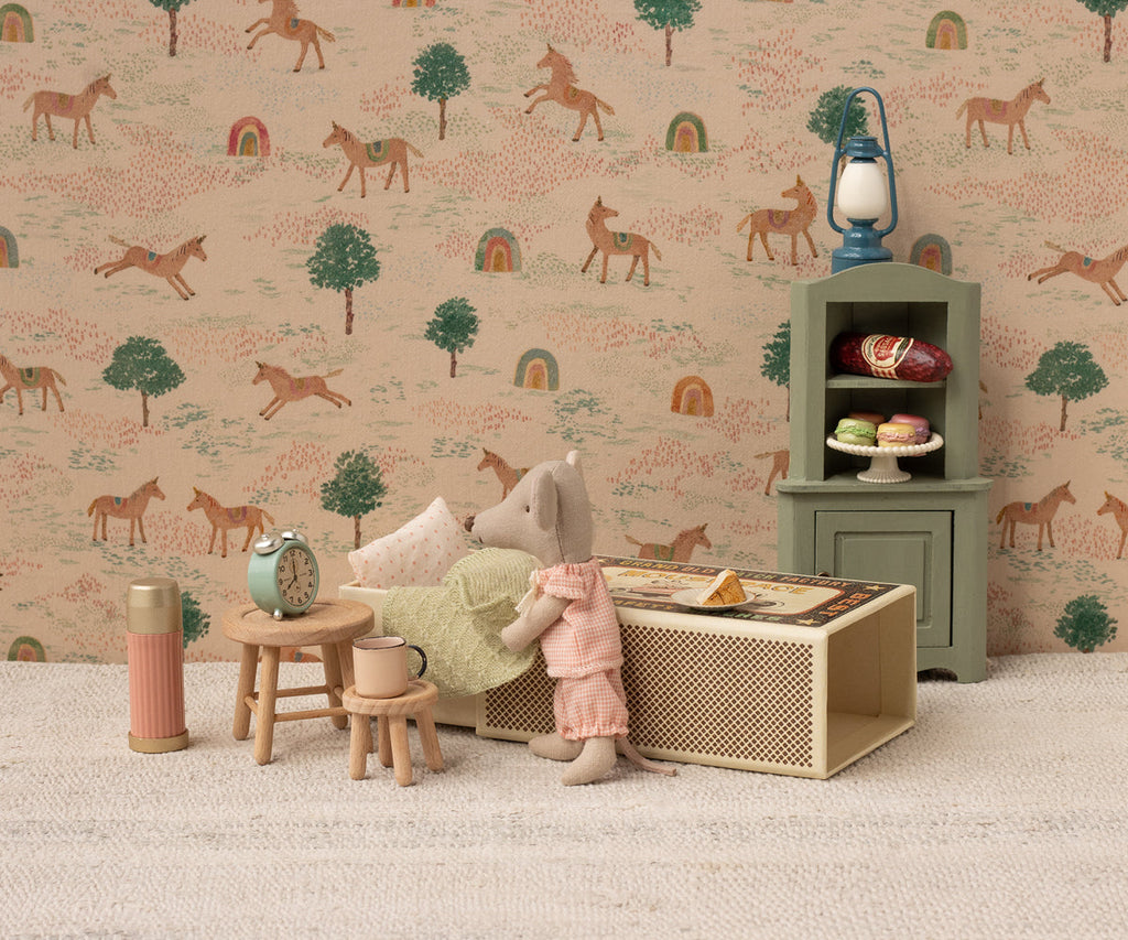 Little sister mouse in matchbox