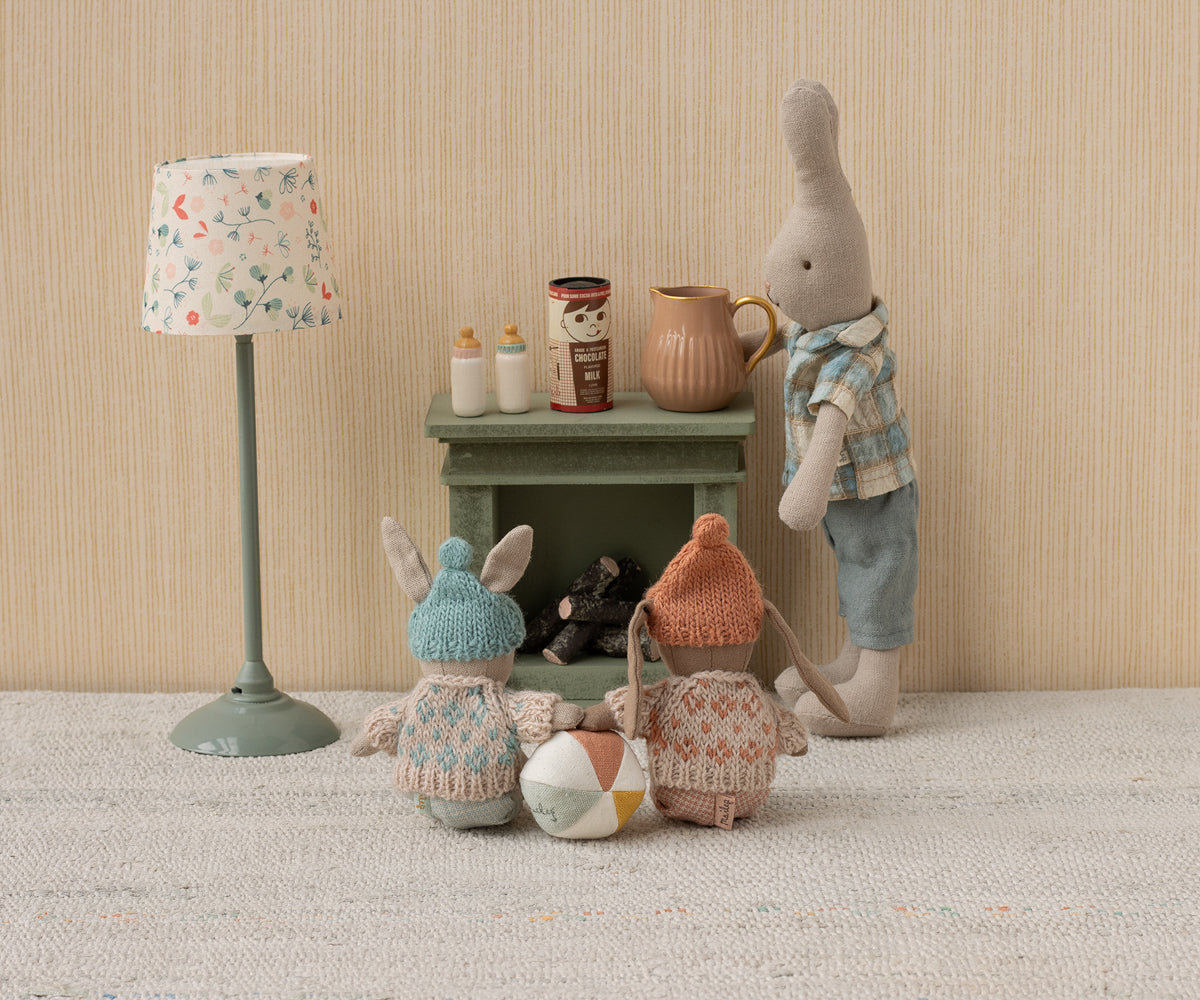 Winter bunny, Micro - Brown - Rose