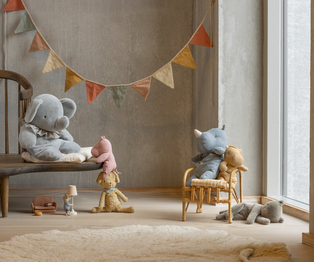 Dog, Vintage plush - Soft sand