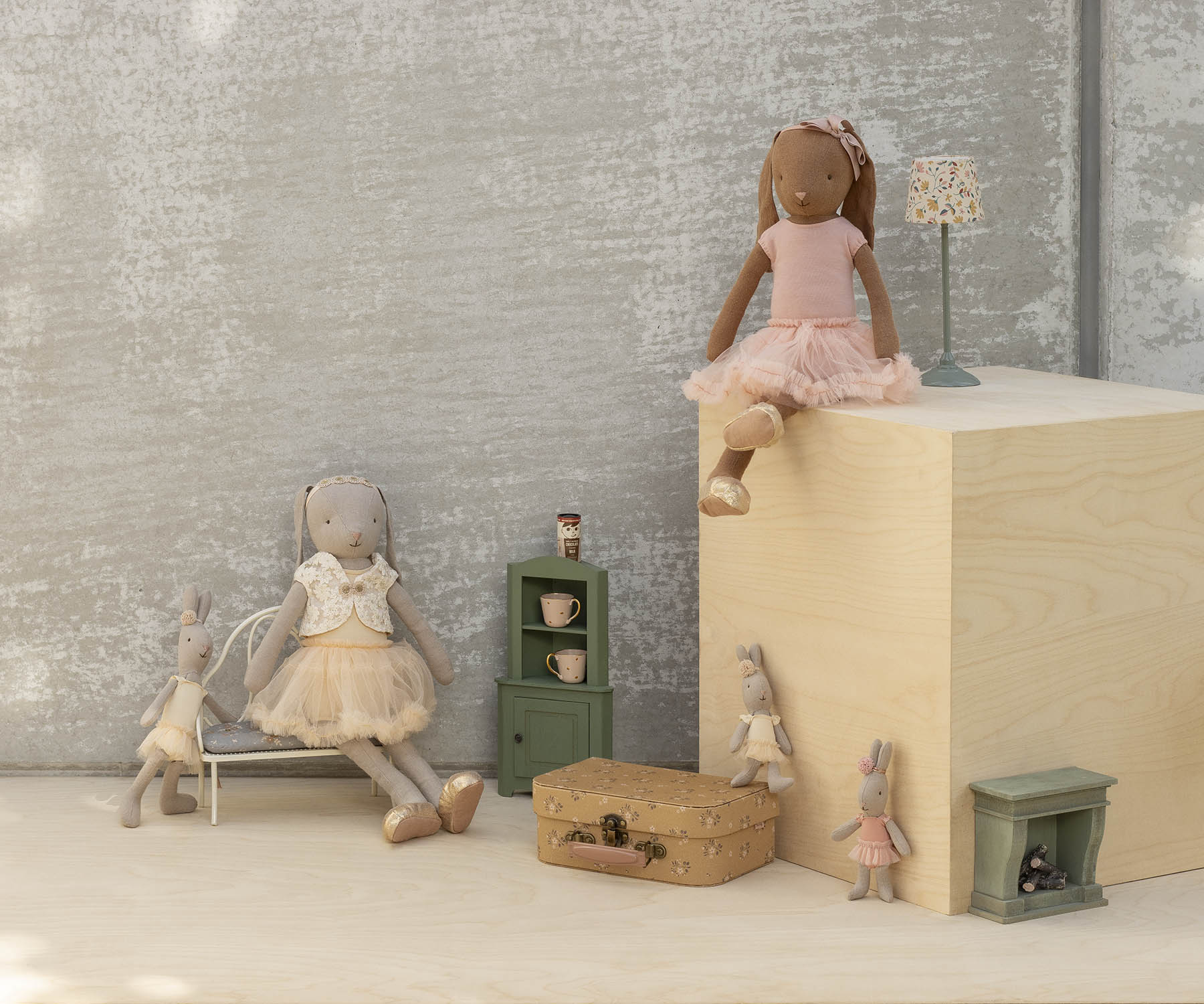 Rabbit, Micro - Ballet suit and skirt cream