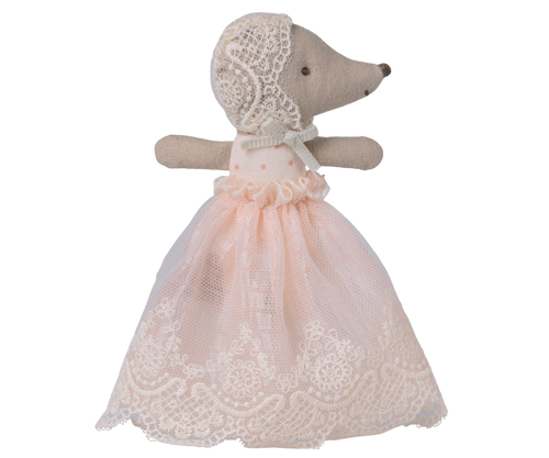 Baby mouse in gown - Powder