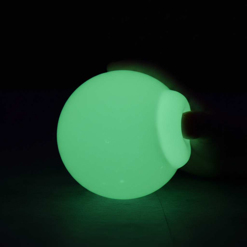Glow-in-the-Dark Dough Ball stress toy