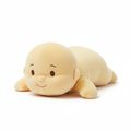 Soft Plush Baby Doll in pastel yellow onesie