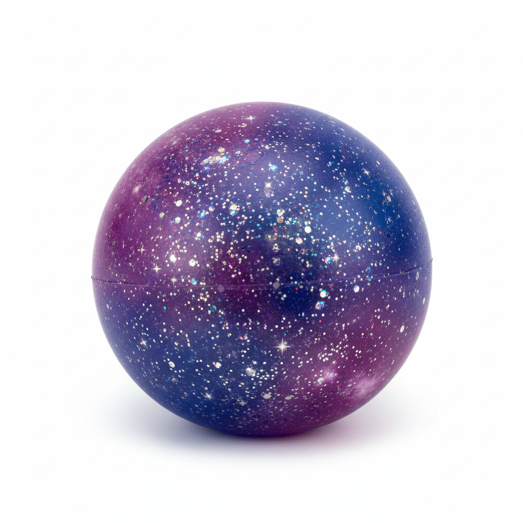 Galaxy Stress Squeeze Ball with glitter